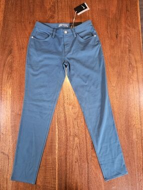 Nike Womens Dri-FIT Slim Fit Golf Pants in Blue Green Size 4
